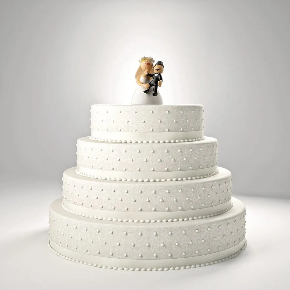 ABBRACCIAMI AMORE MIO WEDDING CAKE TOPPER
