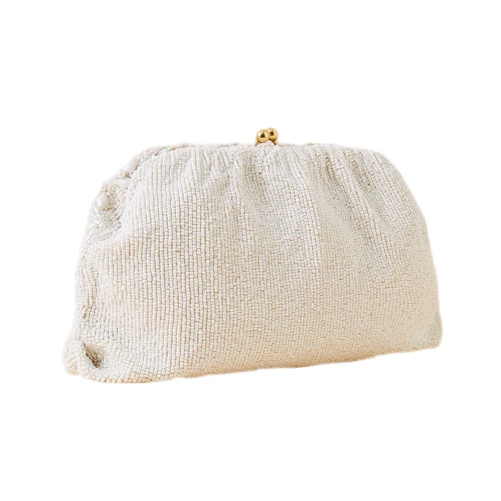 Accessorize London Women's White Bridal Sequin Clutch
