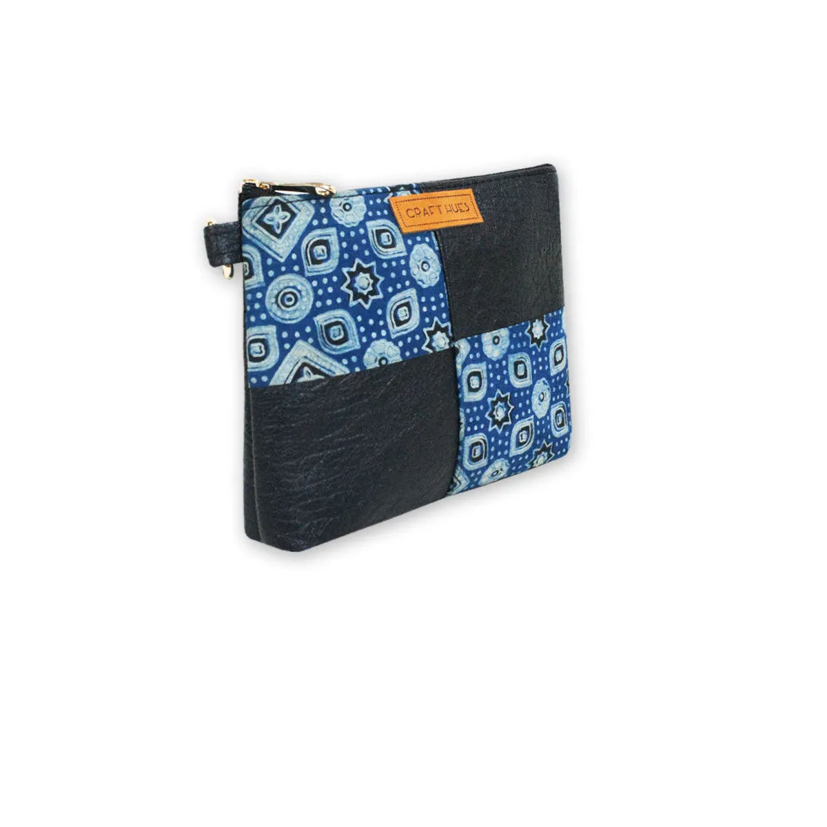 Blue Ajrakh Mobile Sling Bag
