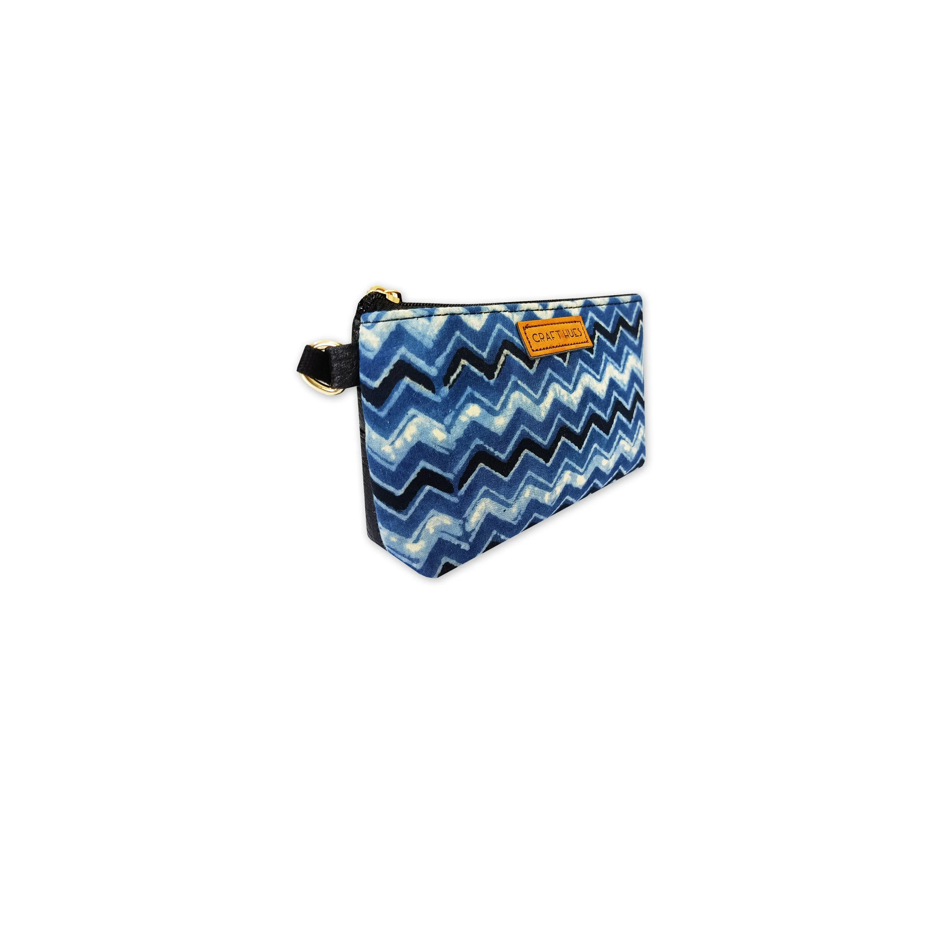 Blue Zig-zag Mobile Sling Bag