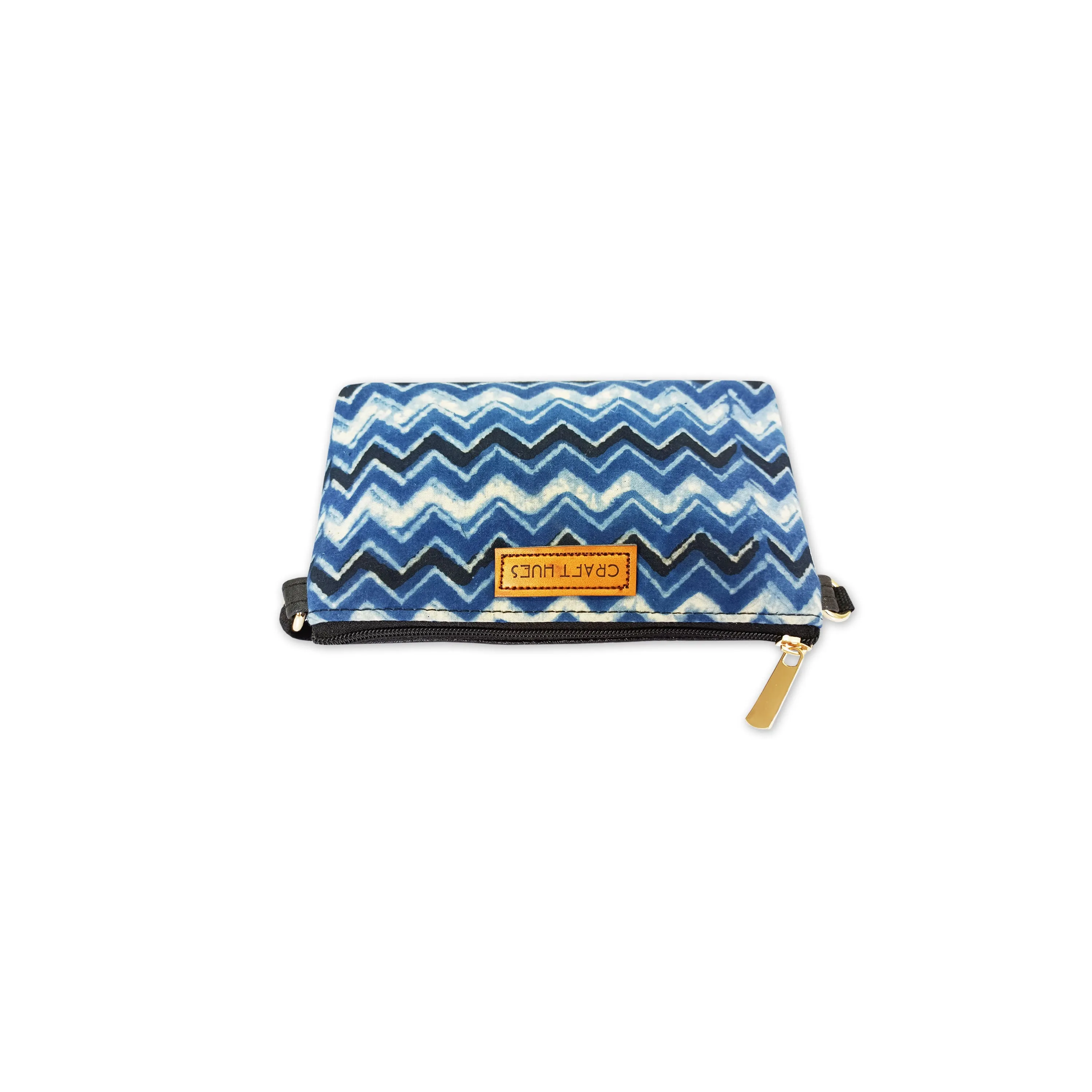 Blue Zig-zag Mobile Sling Bag