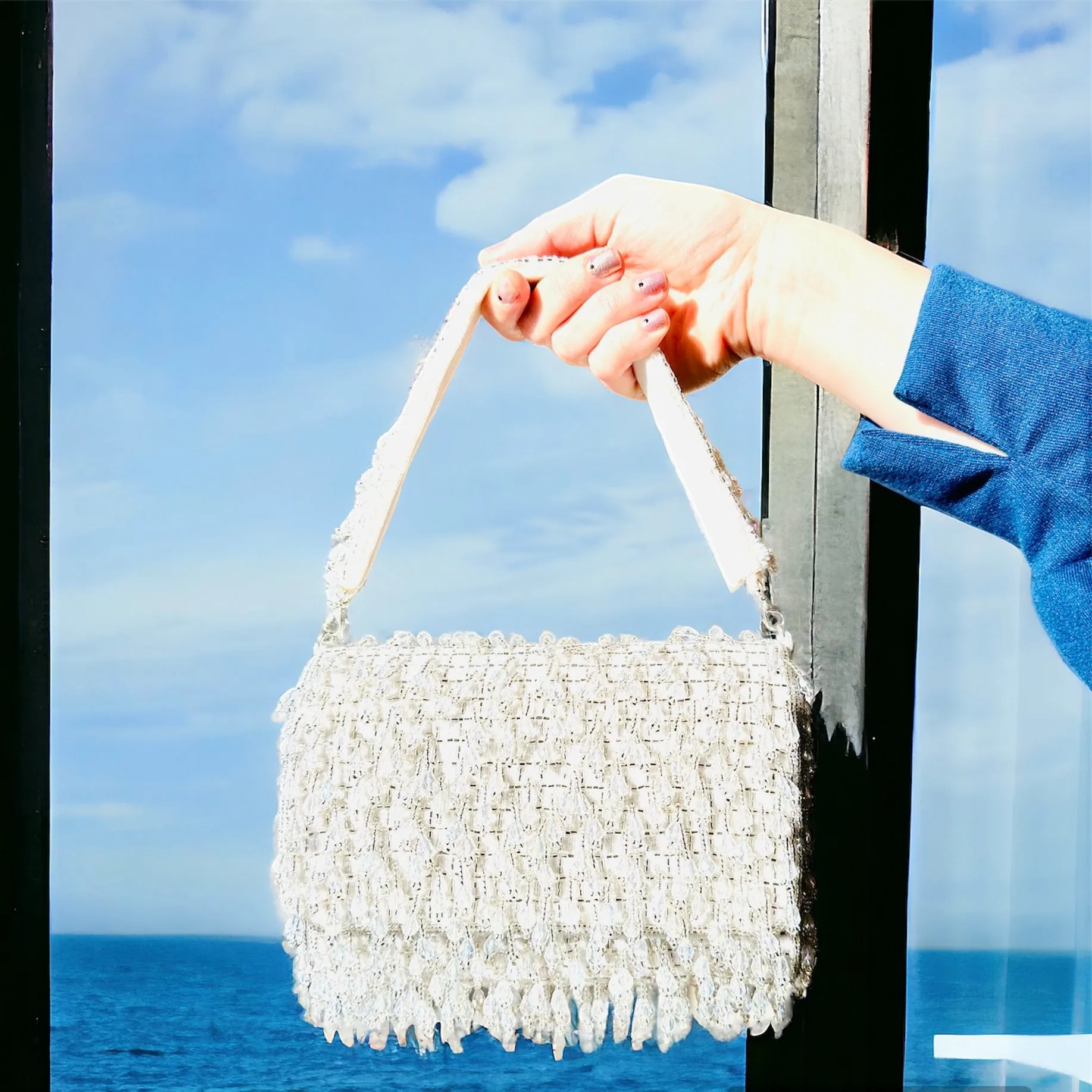 Bridal Pearl Party Clutch Purse by Merry Dove