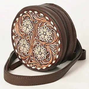 Chaney Ranch Round Leather Sling Wallet