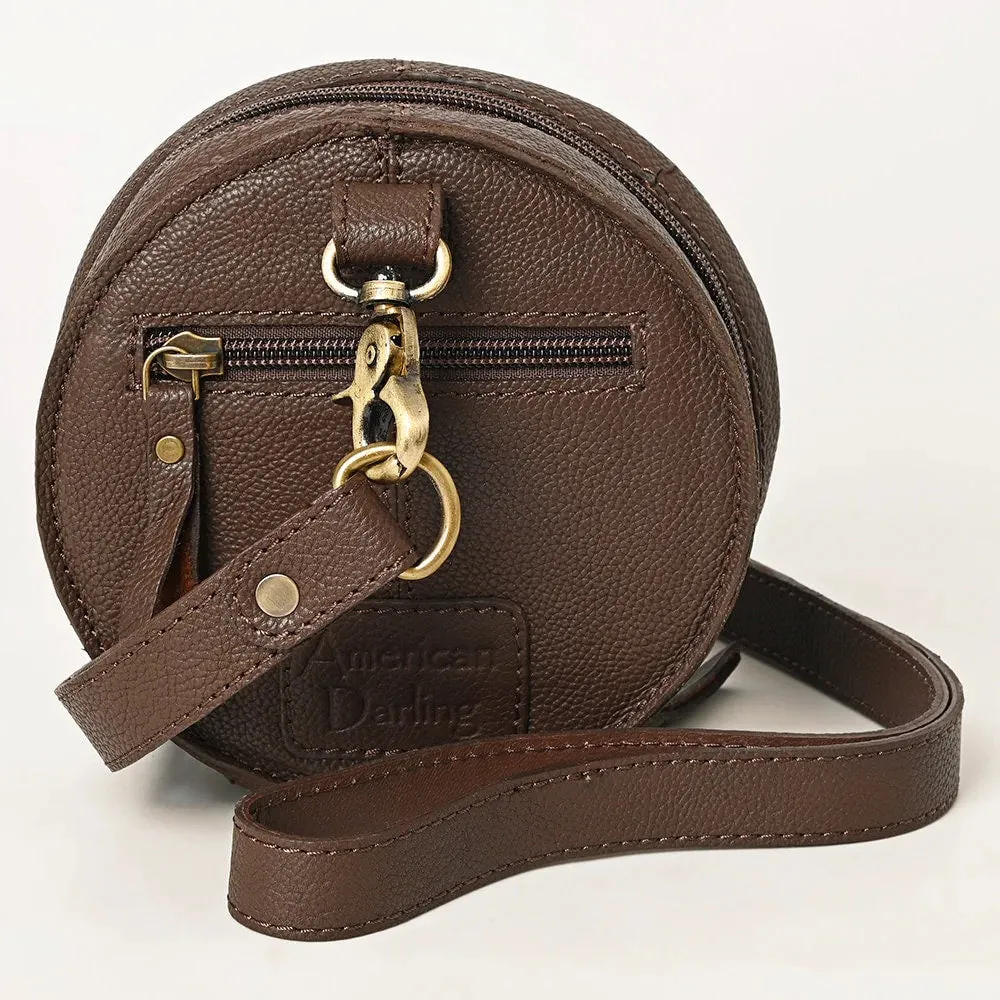 Chaney Ranch Round Leather Sling Wallet