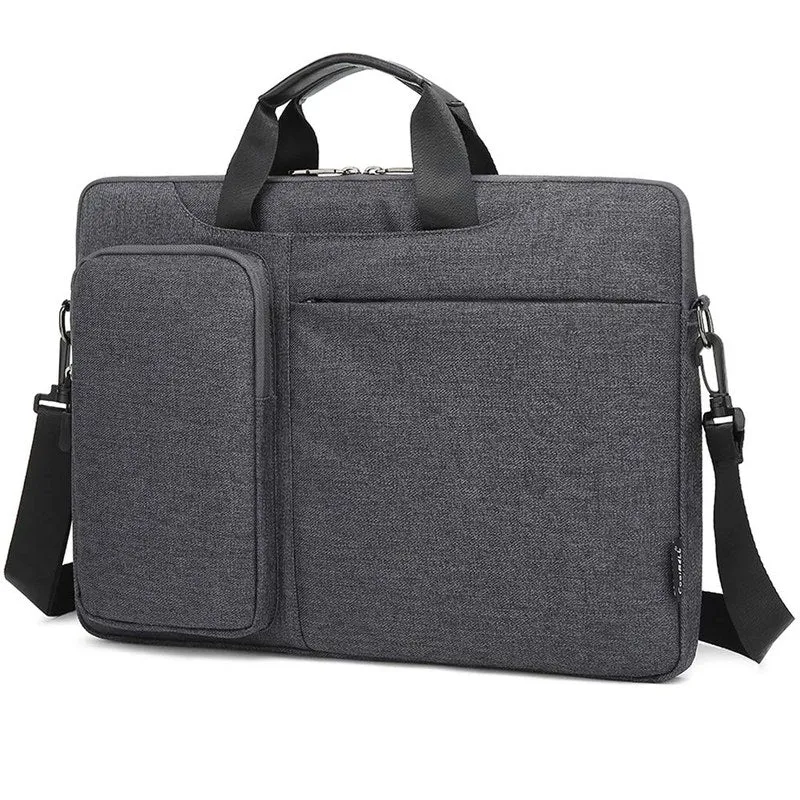 CoolBELL: Lightweight Waterproof Laptop Messenger Bag | Adjustable Strap | 15.6 inch | Black