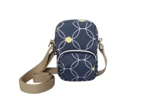 Earth Squared - Mini Phone Pouch Crossbody Bag - Oil Cloth - Copenhagen - Navy - 13x18cms