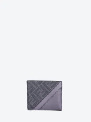 Fendi diagonal bi-fold wallet