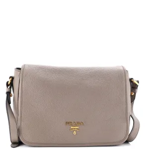 Flap Messenger Bag Vitello Phenix Medium