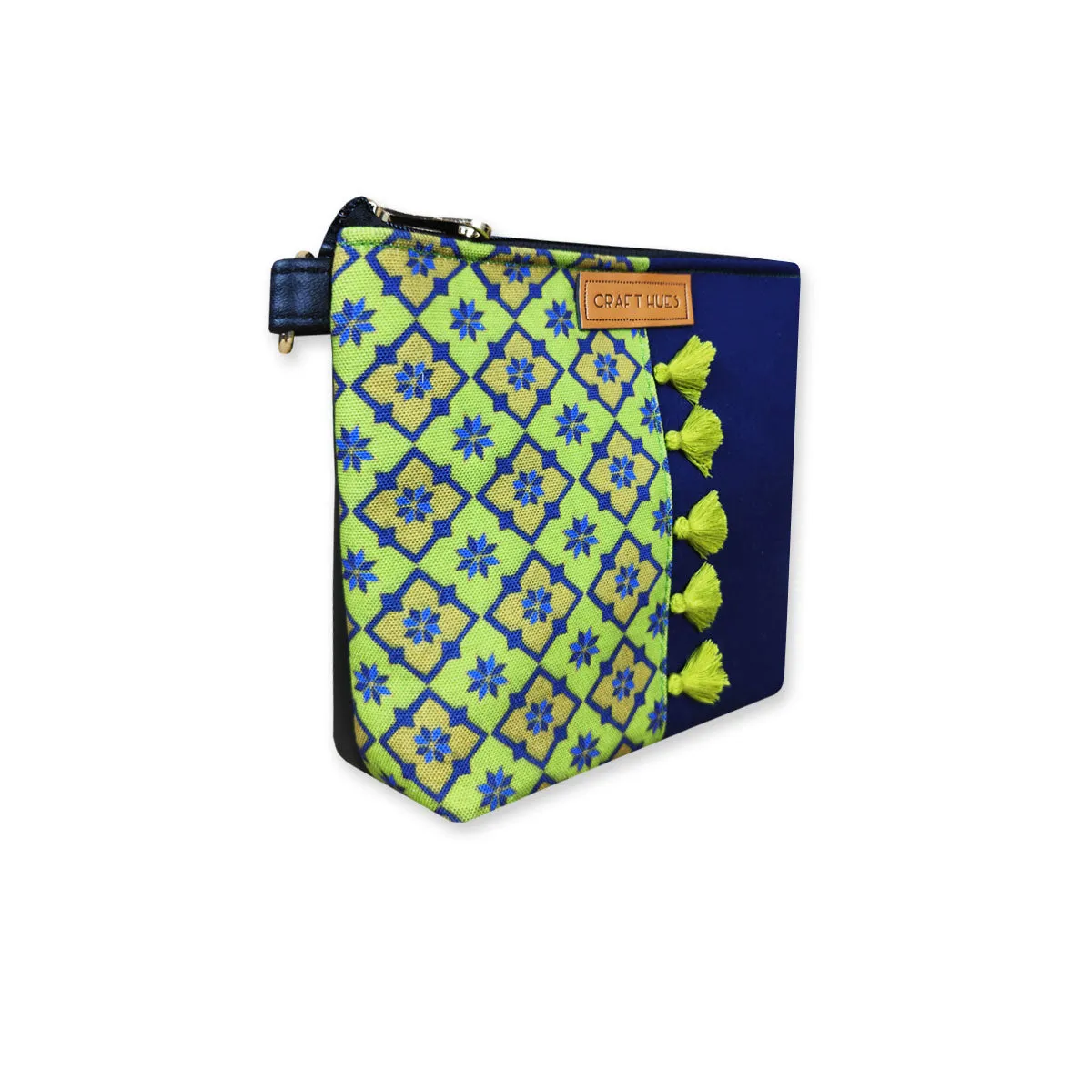 Green Kites Half Print Sling/Pouch Bag Combo