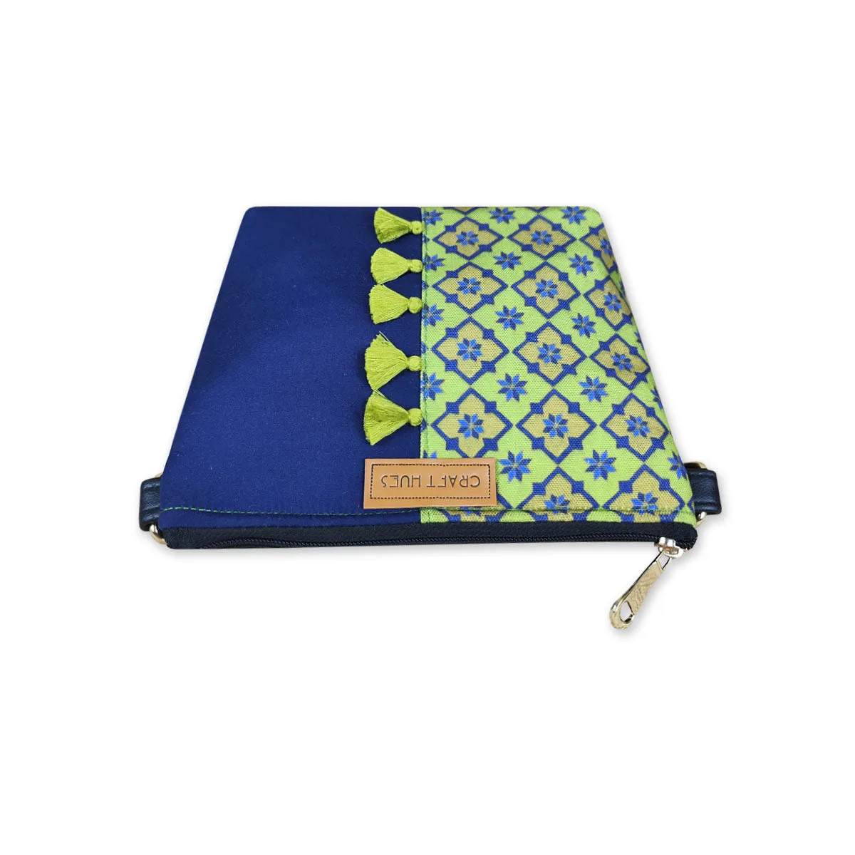 Green Kites Half Print Sling/Pouch Bag Combo