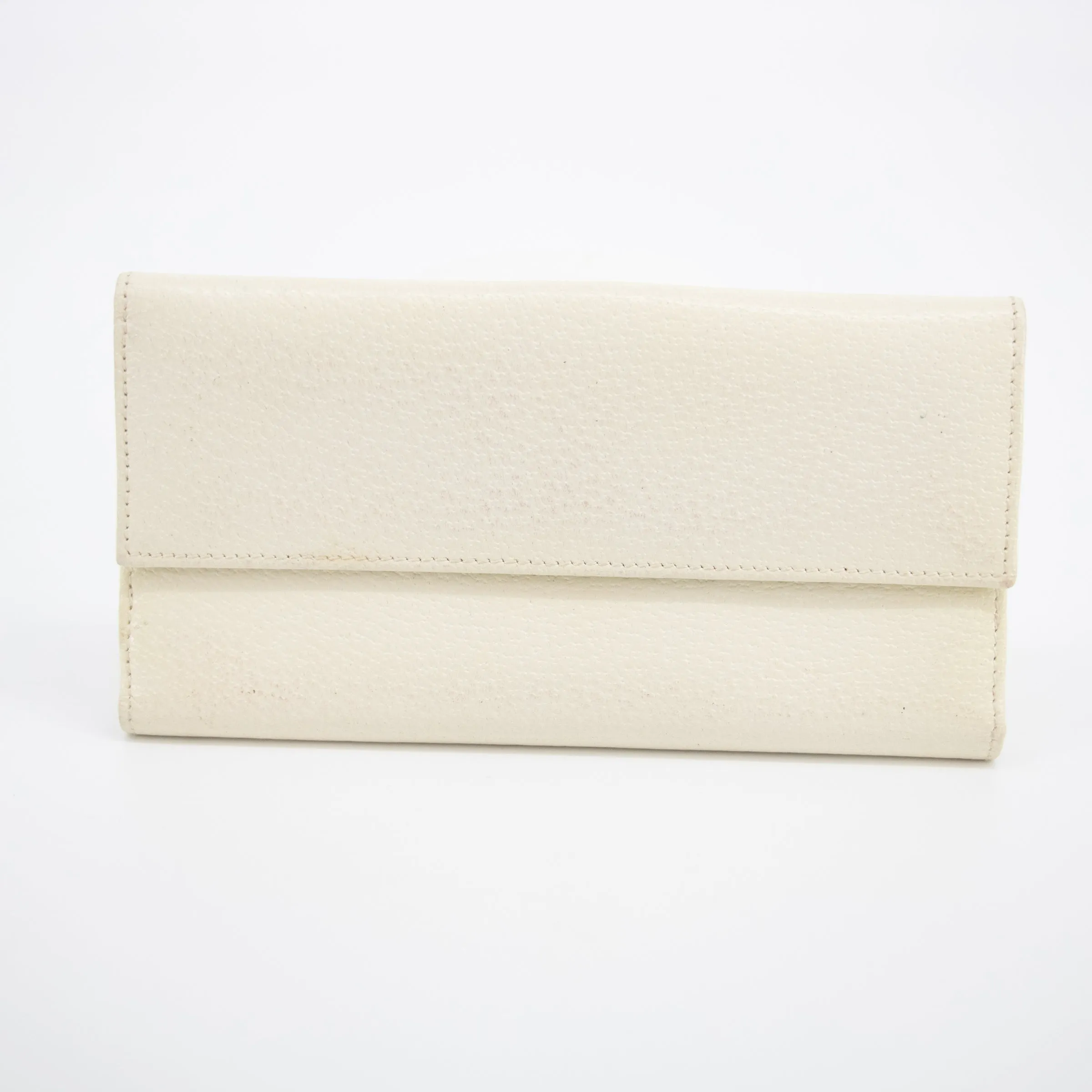 Gucci Ivory Leather Long Wallet #2040