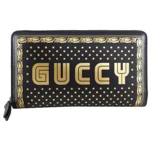 Gucci Spring 2018 Guccy Moon and Stars Zip Around Wallet