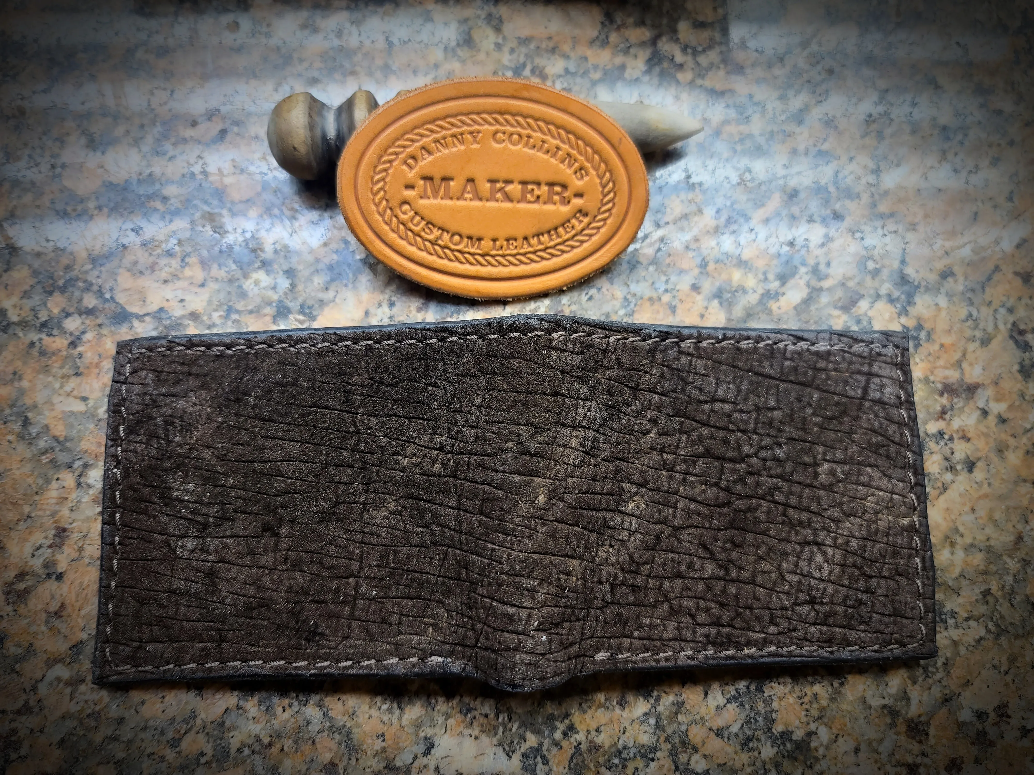 Hippo Leather Bi fold wallet, Leather wallet, Exotic Leather wallet