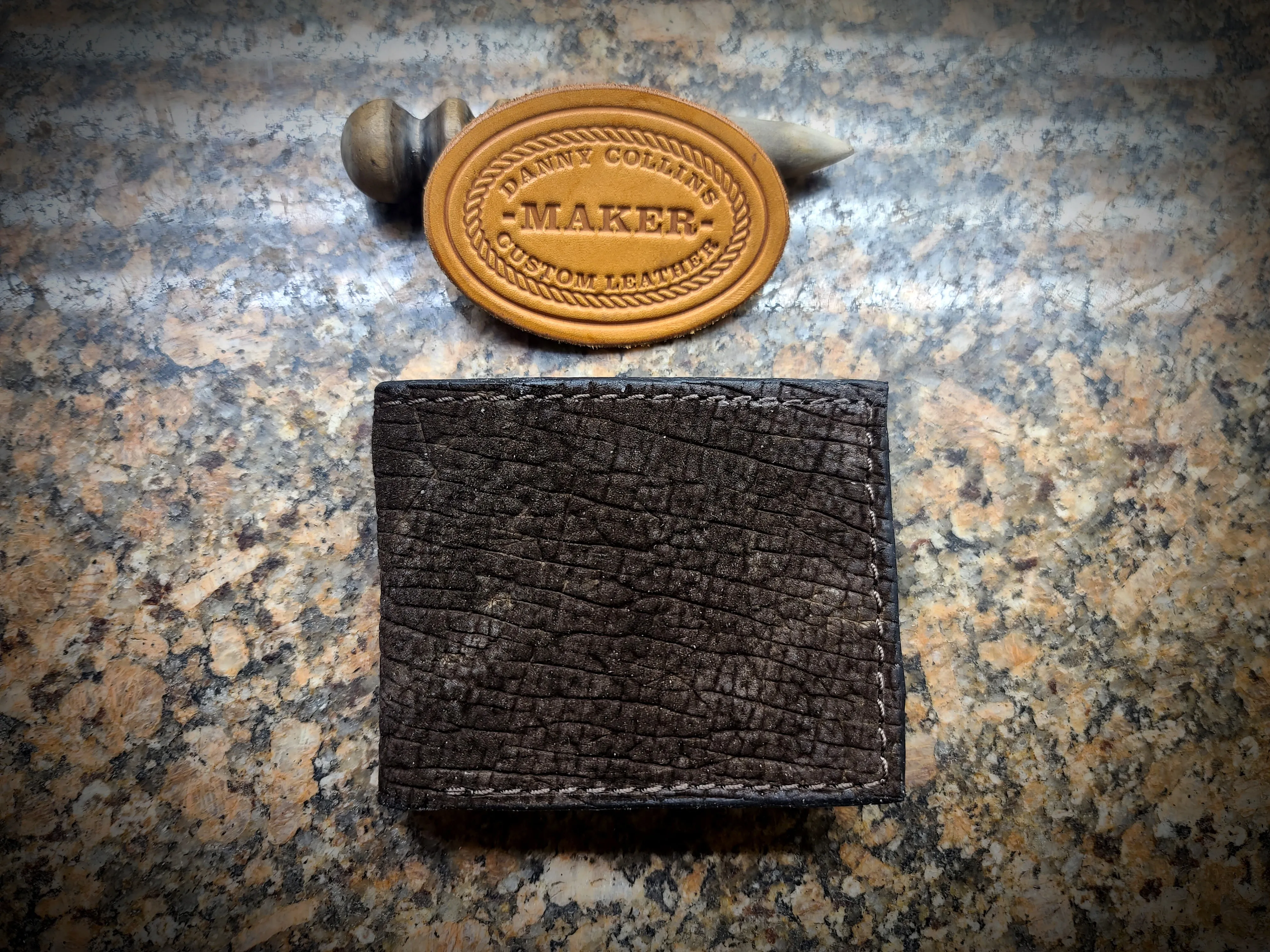 Hippo Leather Bi fold wallet, Leather wallet, Exotic Leather wallet