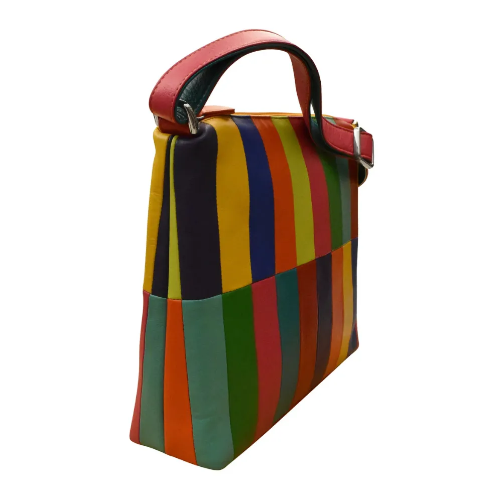 Ili New York Dolce Linea Rainbow Messenger Bag (Women's)