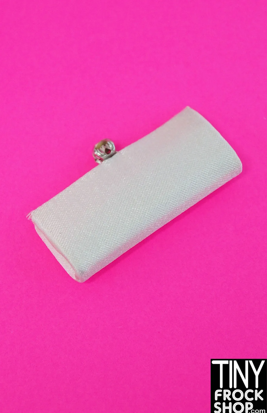 Integrity Belle Mariee Poppy Parker White Rhinestone Clutch