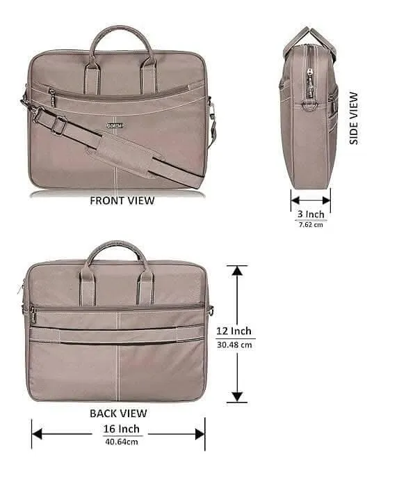 LOREM Grey Color Linen fabric 10L Unisex Messenger Bag (BG86)