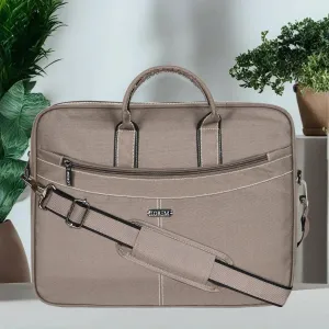 LOREM Grey Color Linen fabric 10L Unisex Messenger Bag (BG86)