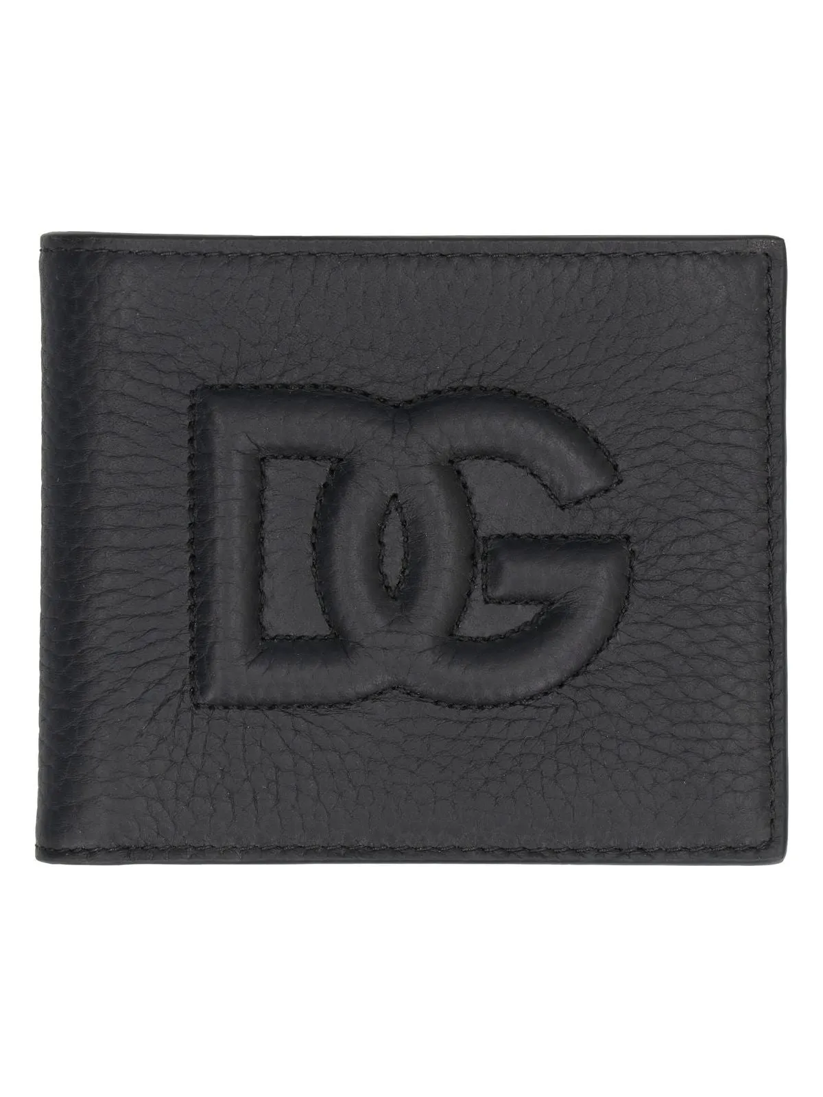 Men's Logo Leather Wallet in Black | BP1321AT489 Color 80999