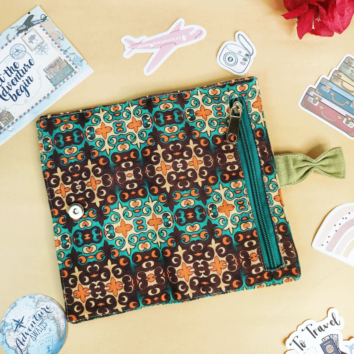 Mustard Muse Combo- Sling, Mini Wallet, Passport Case, Pouch