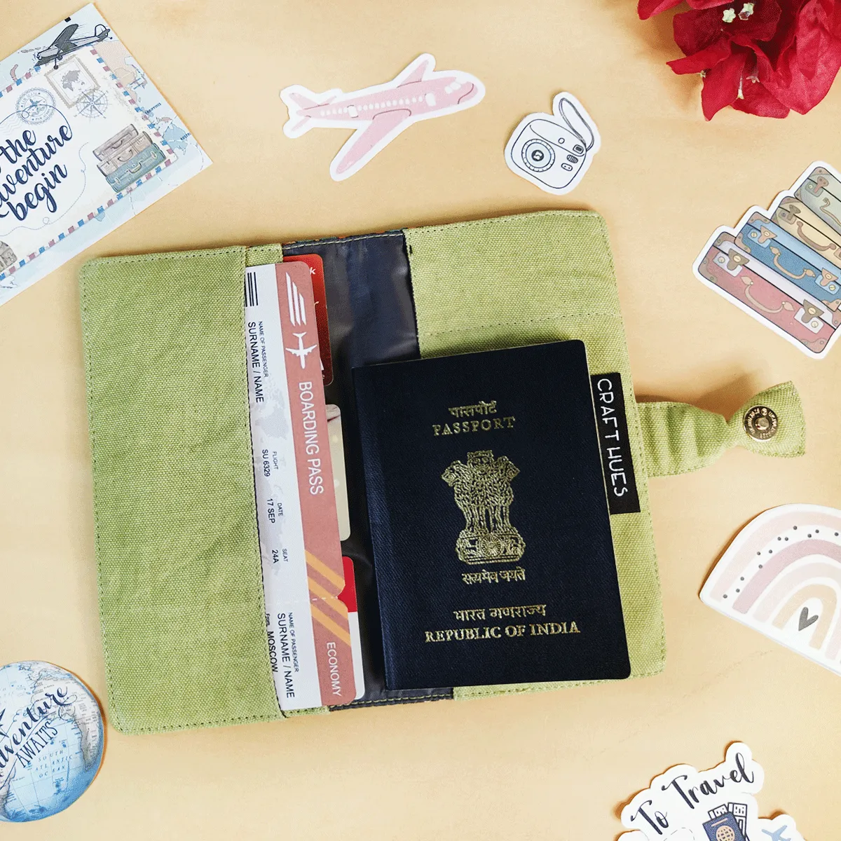 Mustard Muse Combo- Sling, Mini Wallet, Passport Case, Pouch
