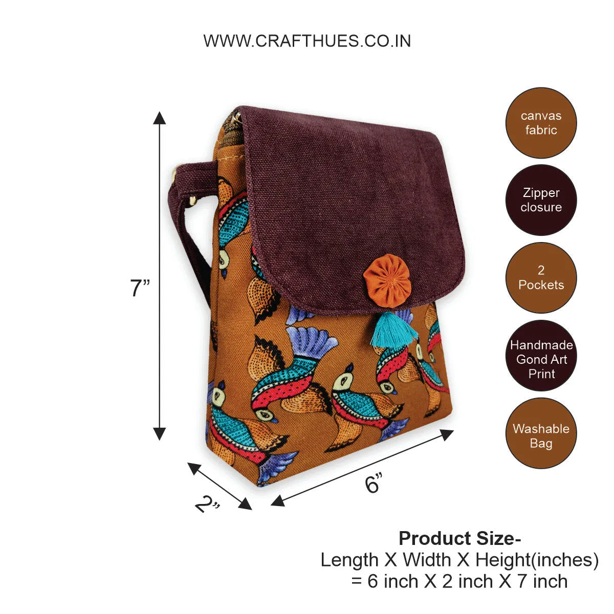 Mustard Muse Combo- Sling, Mini Wallet, Passport Case, Pouch