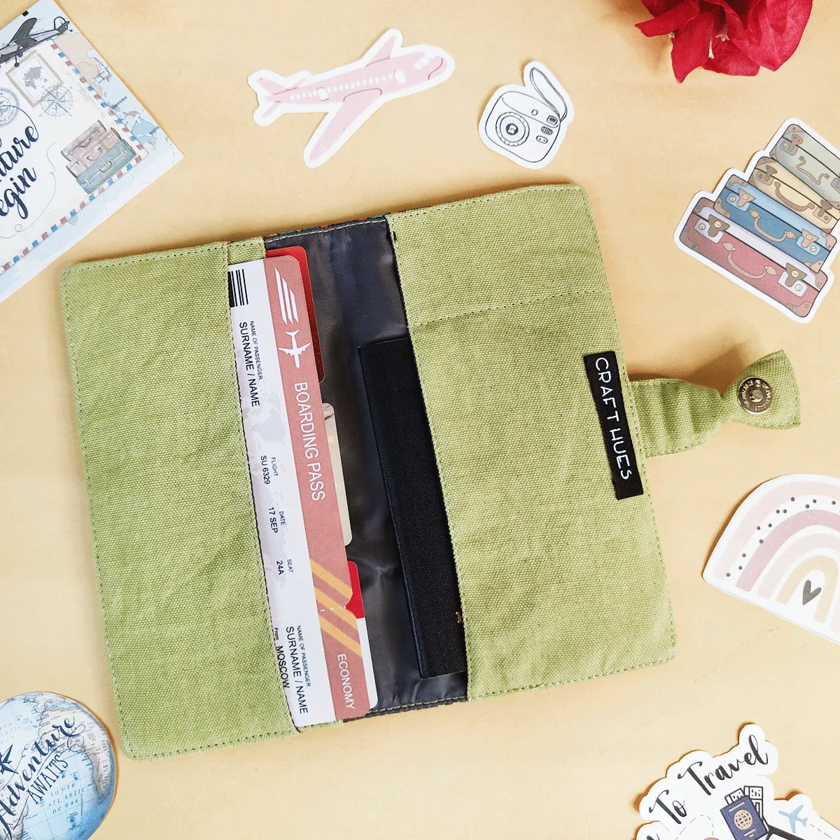 Mustard Muse Combo- Sling, Mini Wallet, Passport Case, Pouch