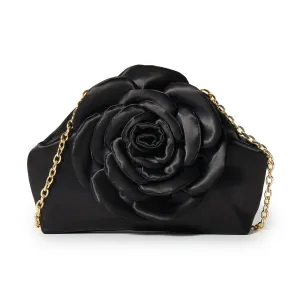 *PRE-ORDER* JET ROSIE SATIN CLUTCH