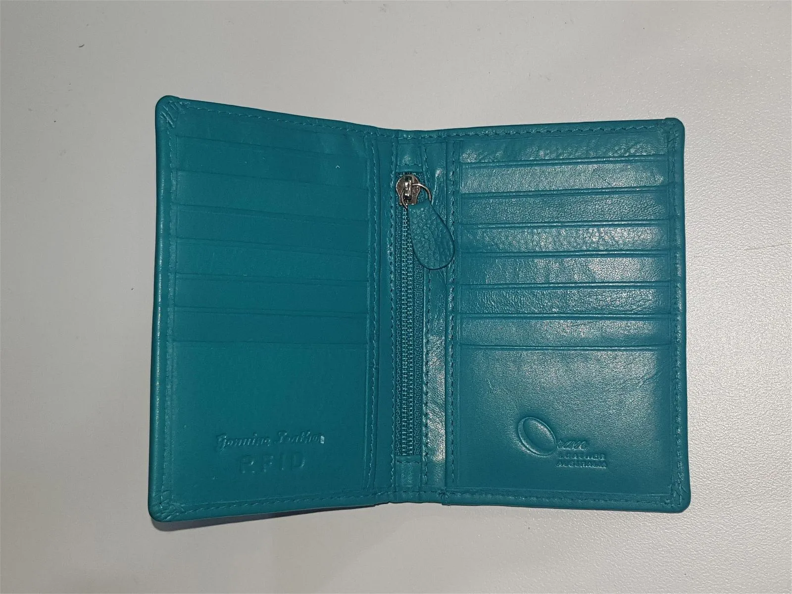 RFID Genuine Soft Leather Slim Card Wallet