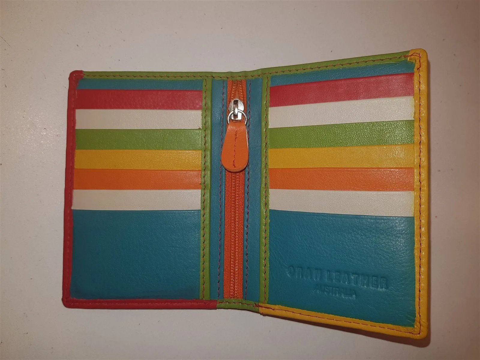 RFID Genuine Soft Leather Slim Card Wallet