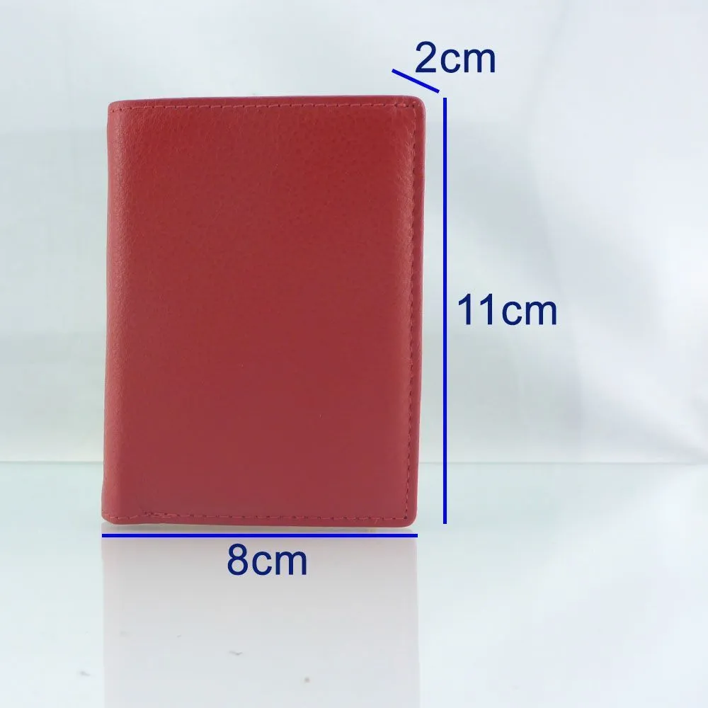 RFID Genuine Soft Leather Slim Card Wallet