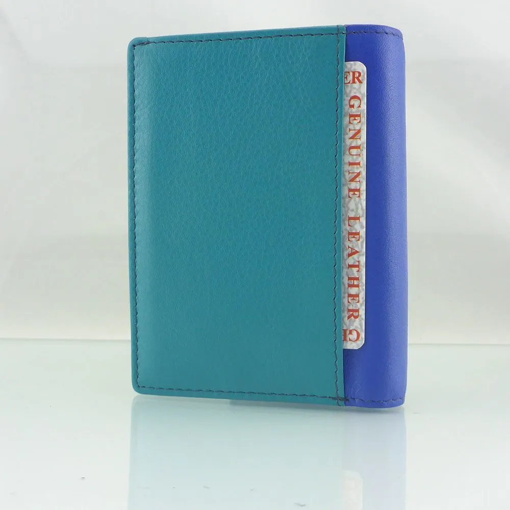 RFID Genuine Soft Leather Slim Card Wallet