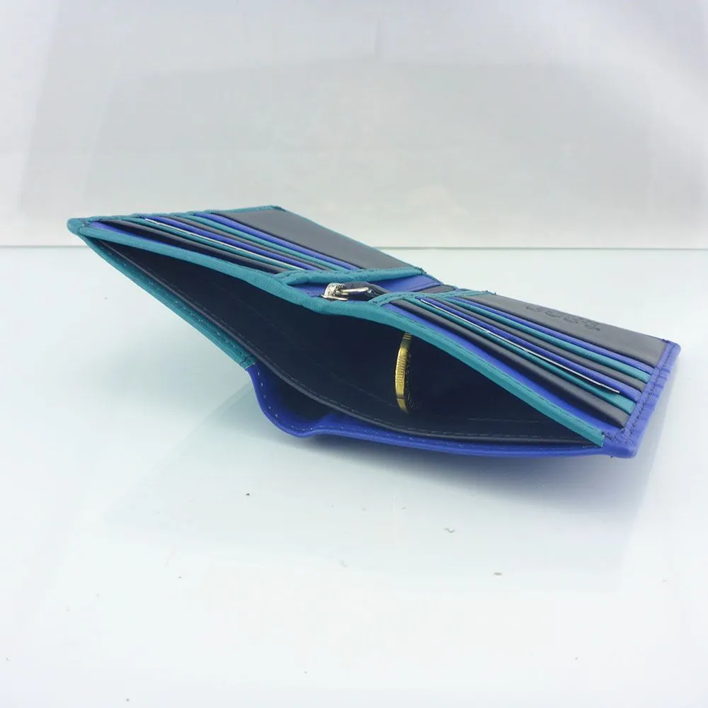 RFID Genuine Soft Leather Slim Card Wallet