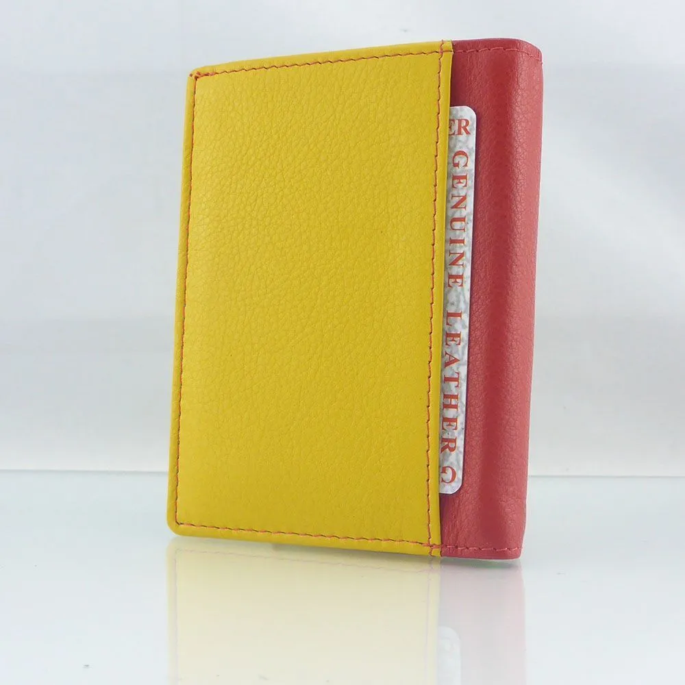 RFID Genuine Soft Leather Slim Card Wallet