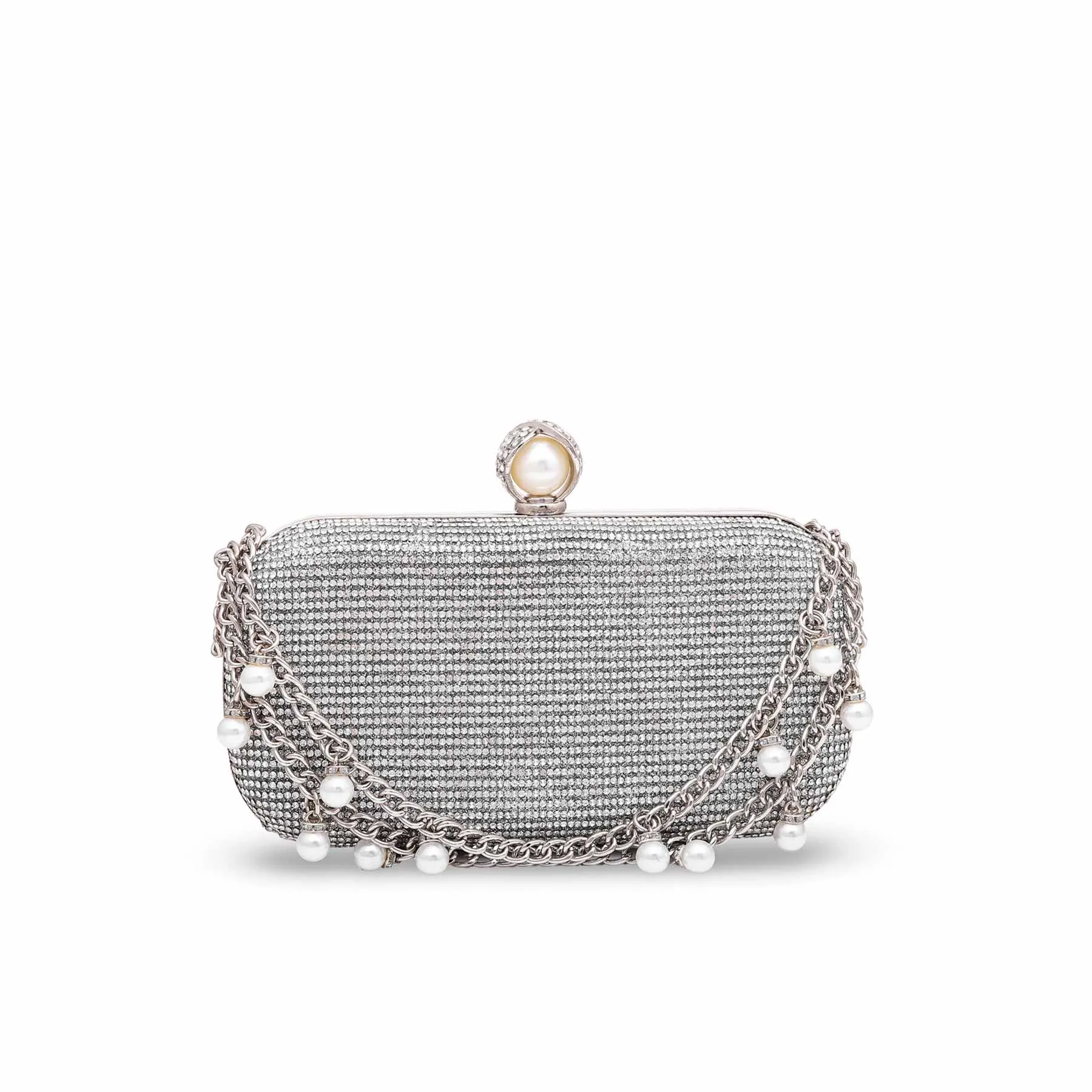 Silver Bridal Clutch P15282