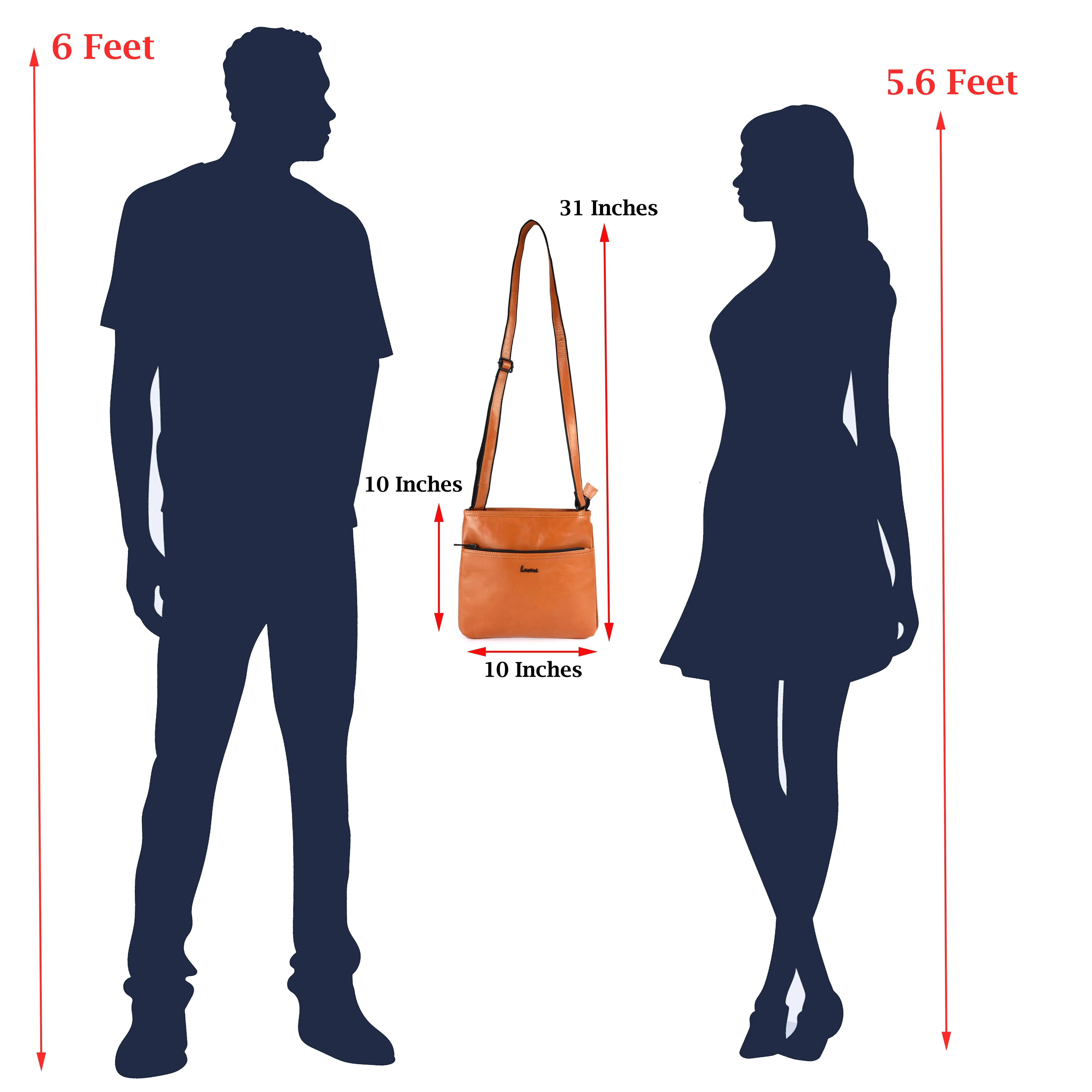 Sukab Leather Crossbody/Messenger Bag #LD06