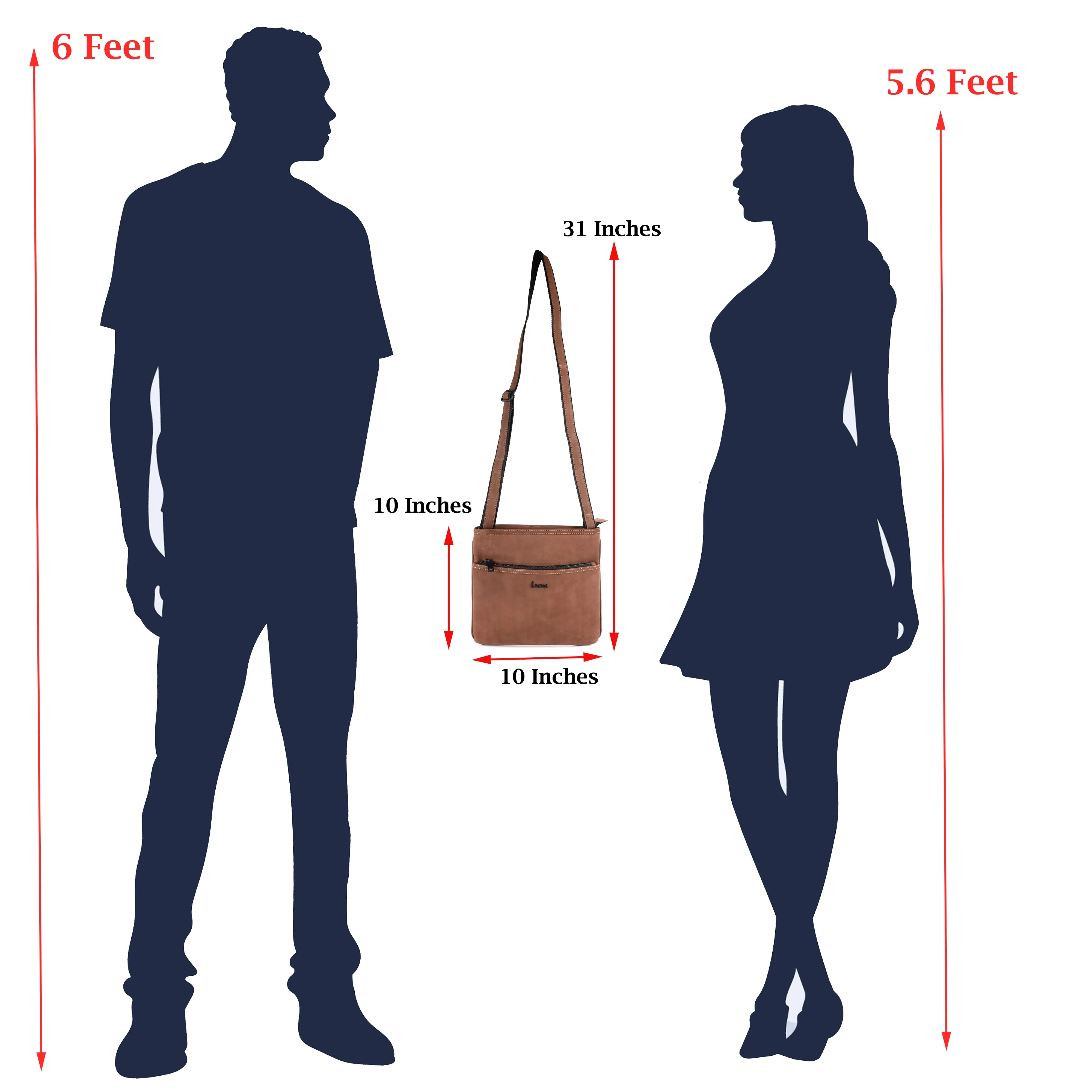 Sukab Leather Crossbody/Messenger Bag #LD06