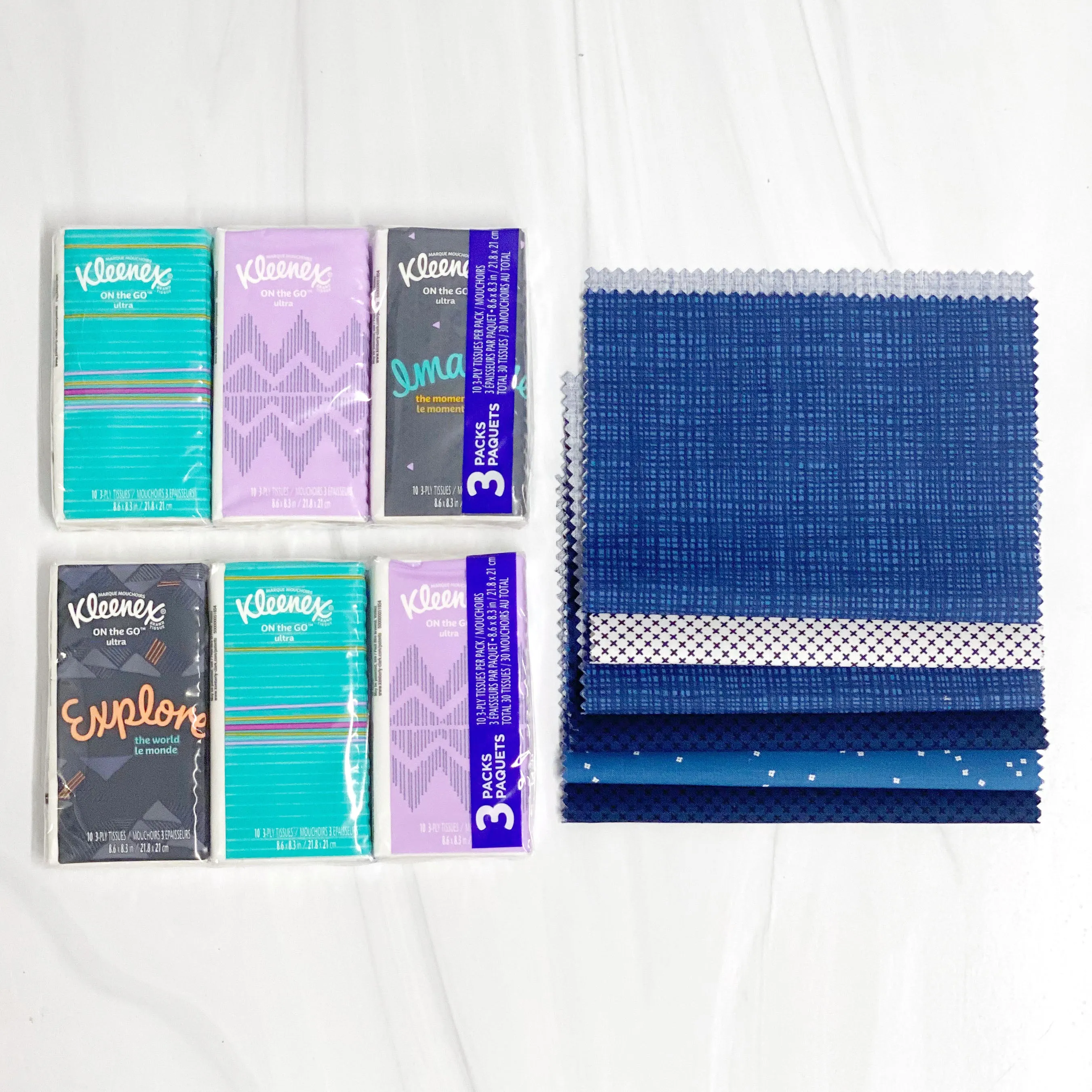 Travel Tissue Cover Kit - Blue