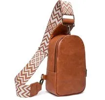 Vegan Leather Sling Bag - Taupe
