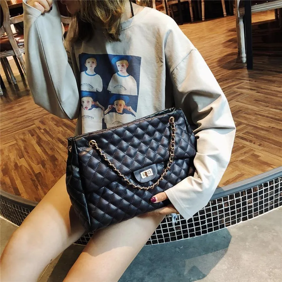 Women's PU Leather Large Shoulder Bag