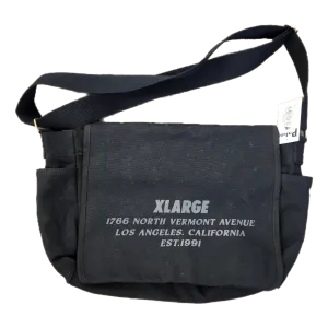 XLarge Black Messenger Bag