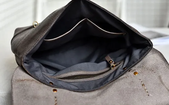 YAAGLE Women Vintage Tanned Leather Messenger Flap Handbag YG297 (big)