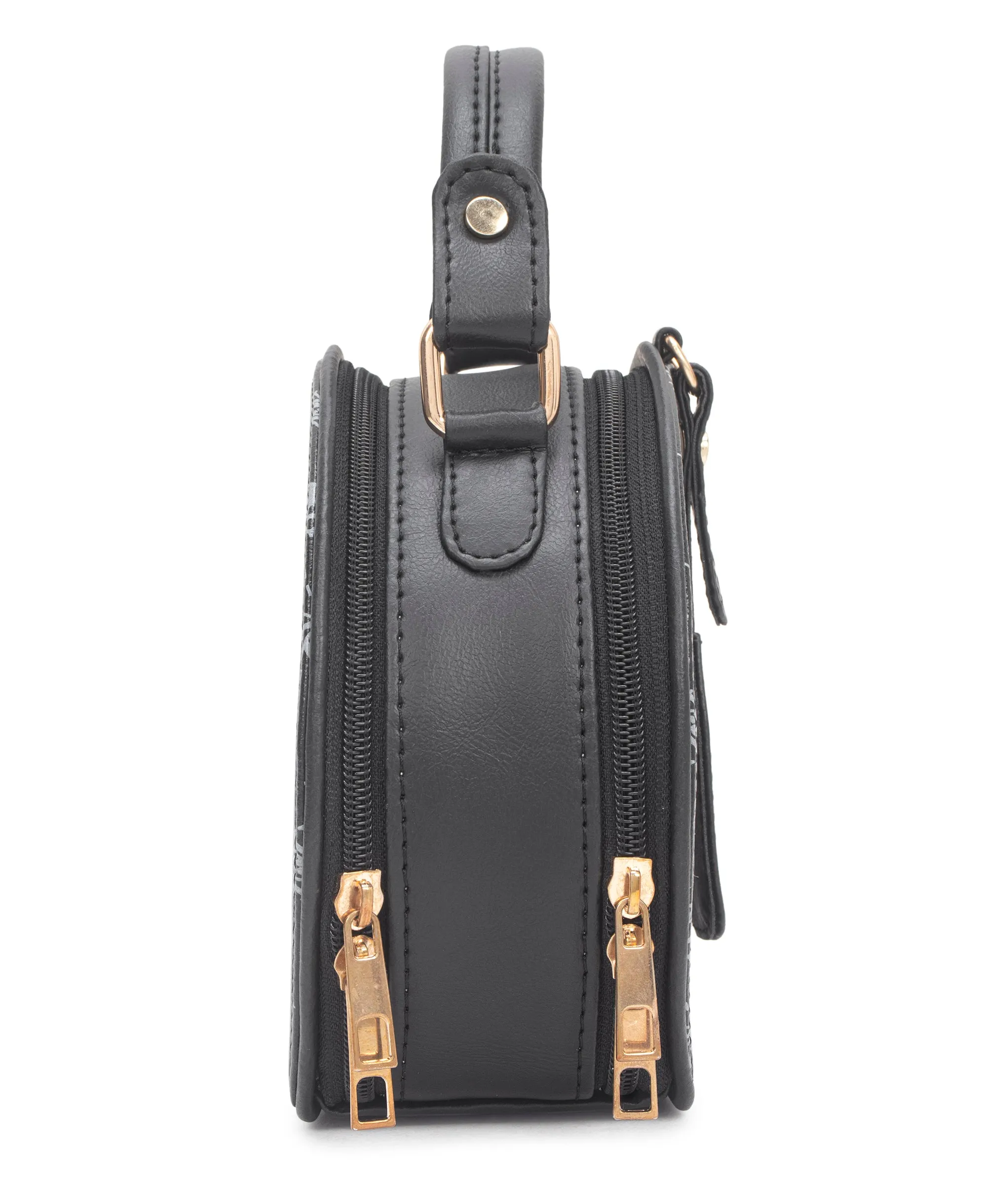Yelloe Iconic Logo Print Round Sling Bag